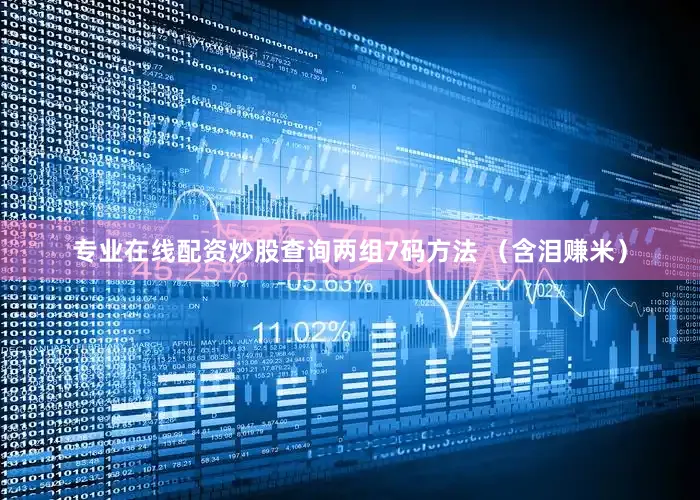 专业在线配资炒股查询两组7码方法 （含泪赚米）